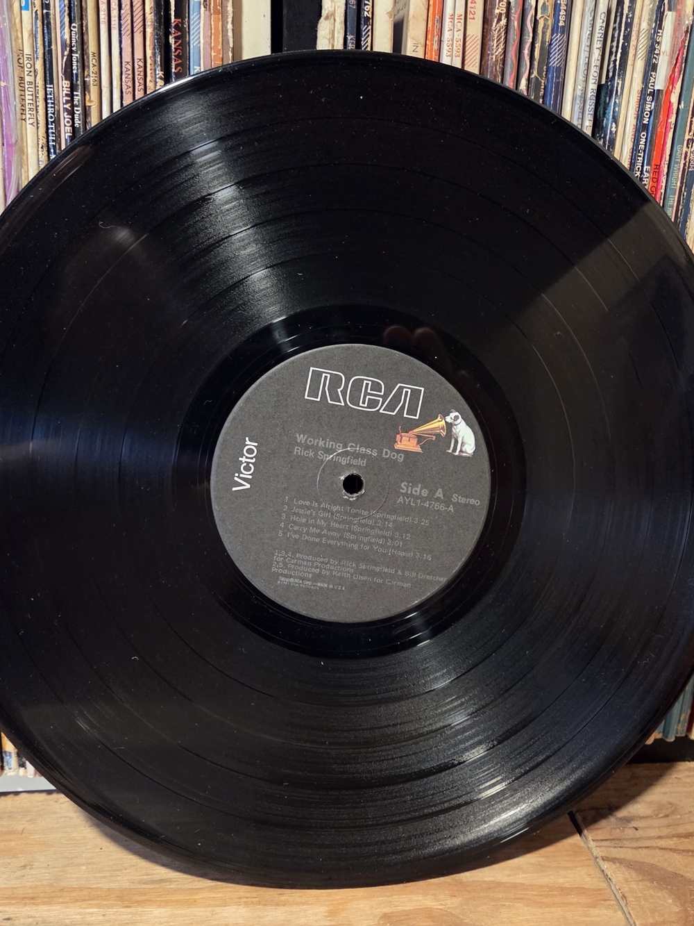 Rick Springfield "working class dog" vintage vinyl 81 - Picture 3 of 3